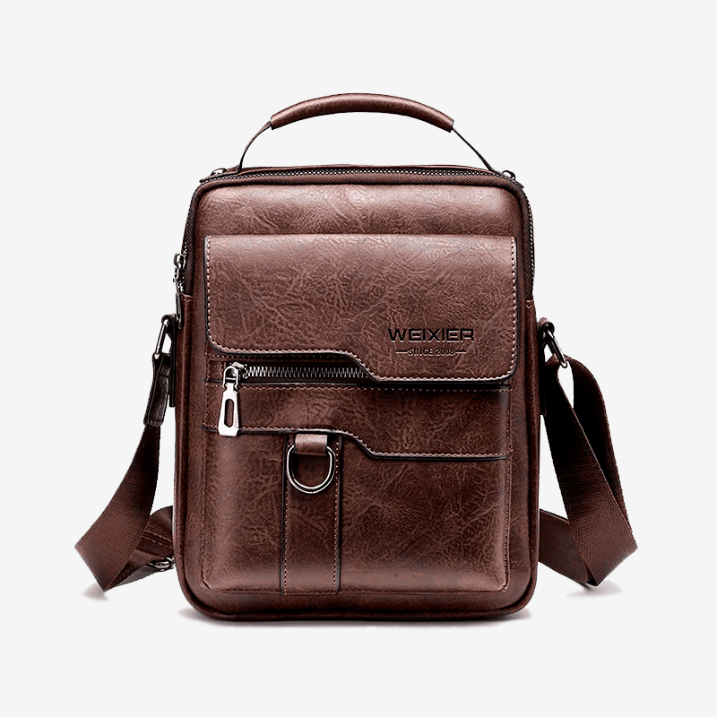 Bolsa Masculina de Couro Legítimo Crossbody