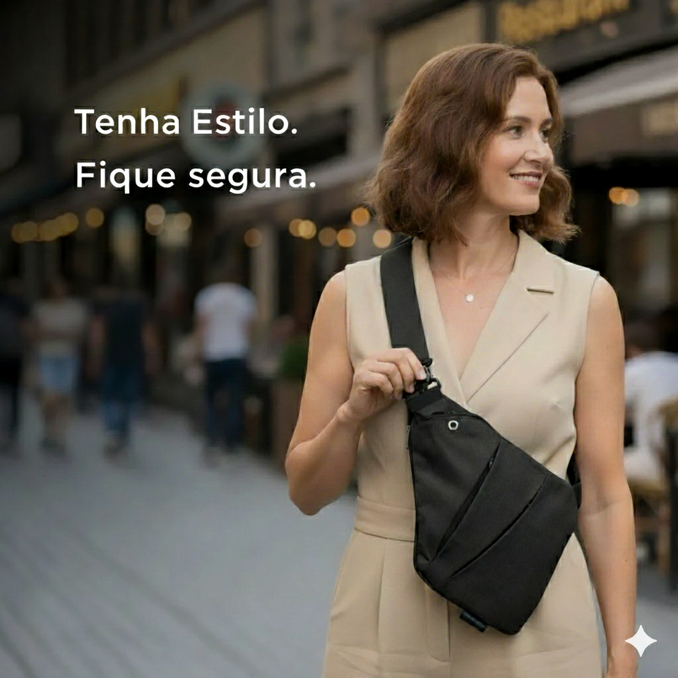 Bolsa de Ombro Anti Furto