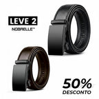 Cinto Couro Ajustável Sem Furos- Nobrelle™